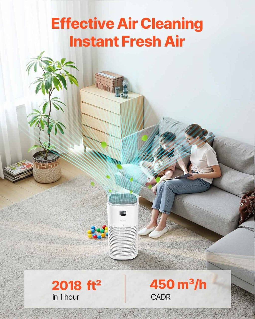 Smart H13 HEPA Air Purifier - Breathe Fresh Air in 2018 ft² - Nook & Nest