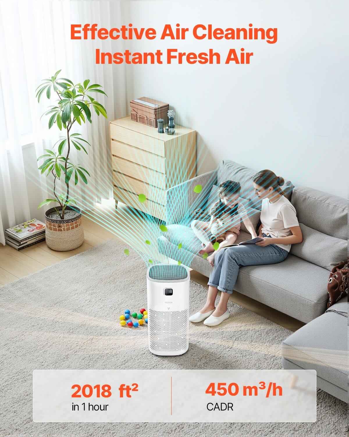 Smart H13 HEPA Air Purifier - Breathe Fresh Air in 2018 ft² - Nook & Nest