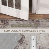 4 × 6 Mixed Brown Chenille Area Rug, Machine Washable - Nook & Nest