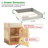 Pull-Out Spice Rack Organizer – 2-Piece Pack, S/M/L - Nook & Nest