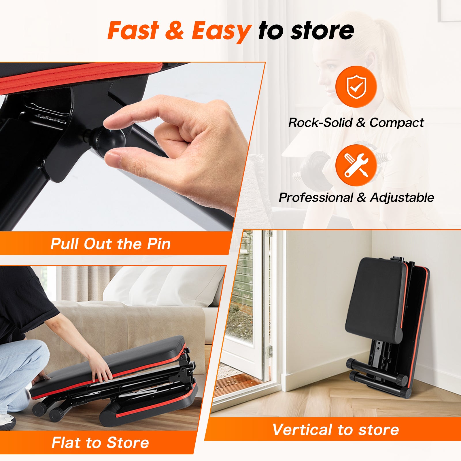 Transform Your Workouts with the Adjustable Fitness Bench for Home - Nook & Nest