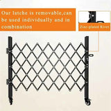 Expandable Rolling Security Gate – Scissor Accordion Design, Locking C - Nook & Nest