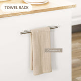 Kitchen Rolling Cart – Wood Top, Cream White, Adjustable Shelves, Draw - Nook & Nest
