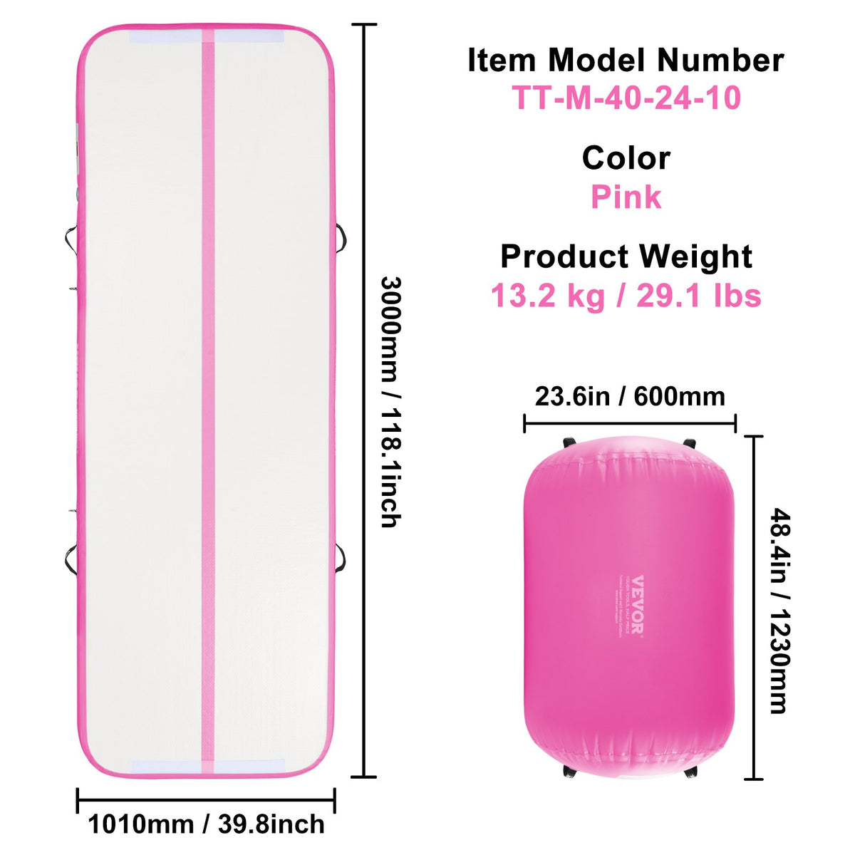 Inflatable Gymnastics Air Mat Set - Ultimate Tumbling Mat & Training Equipment for Home, Gym, Yoga, and Cheerleading - Nook & Nest
