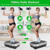 Vibration Exercise Machine – Full Body Platform with Resistance Bands