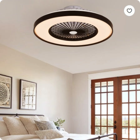 Transform Your Home with the Smart Black Ceiling Fan Light - Dimmable, Color Changing, & Remote Controlled - Nook & Nest