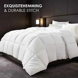 White Oversized Checkered Duvet Cover - Nook & Nest