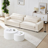 Transform Your Space with Our Mid-Century Modern Beige Sofa – Comfort Meets Style - Nook & Nest