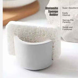 Diatom Mud Sink Caddy for Sponges and Scrubbers, Brown or Gray - Nook & Nest