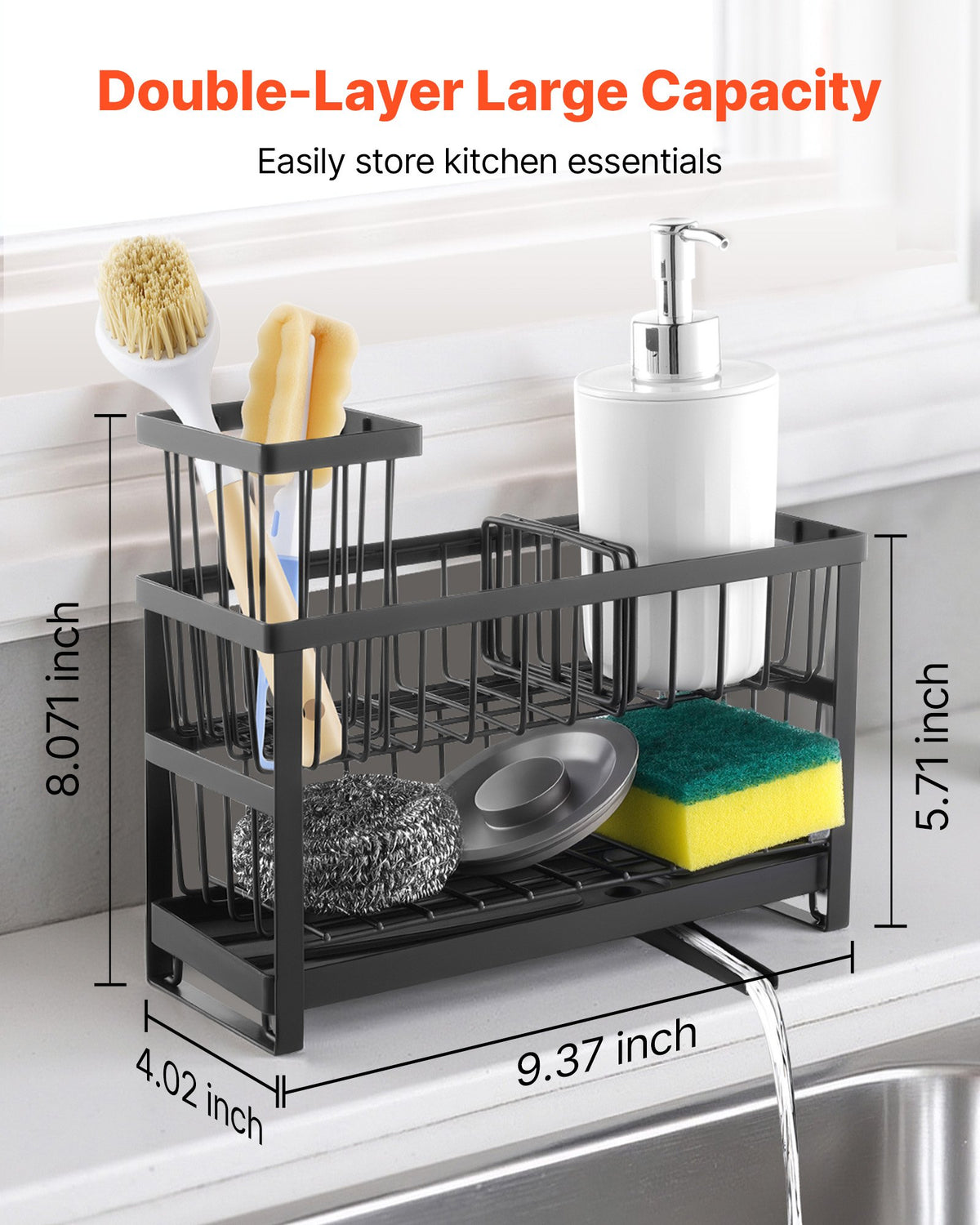 Elevate Your Space with Our Kitchen Sink Caddy Organizer - Nook & Nest