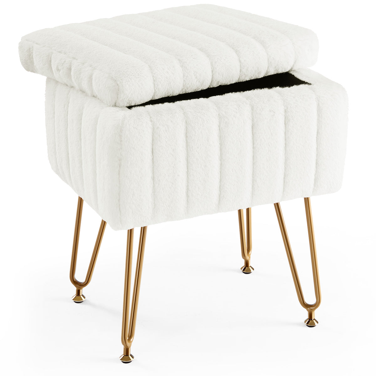 Dressing Stool And Chair With Storage Space - Nook & Nest