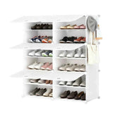 Stackable Shoe Storage Cabinet with Doors – 6-Tier or 8-Tier, Dust Pro - Nook & Nest