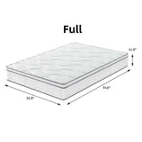 12-Inch Hybrid Mattress – Gel Memory Foam + Pocket Coils, Medium Firm, Nook & Nest