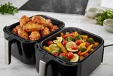 Dual Basket Air Fryer - 9.5 QT, Separate Zone Cooking - Nook & Nest