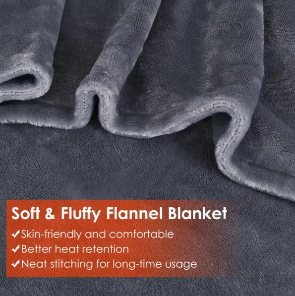 Stay Cozy Anywhere with Our USB Heated Blanket - Perfect for Home or Office - Nook & Nest