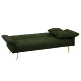 70.1 Inches Futon Sofa Bed, Convertible Double Sofa Bed With Folding Armrests For Living Rooms And Small Spaces - Nook & Nest