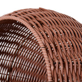 Brown Elevated Cat Bed with Rotatable Egg Chair Pod - Nook & Nest