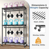 Adjustable Rolling Clothes Rack – Double Rail, 29.5 or 45 in - Nook & Nest