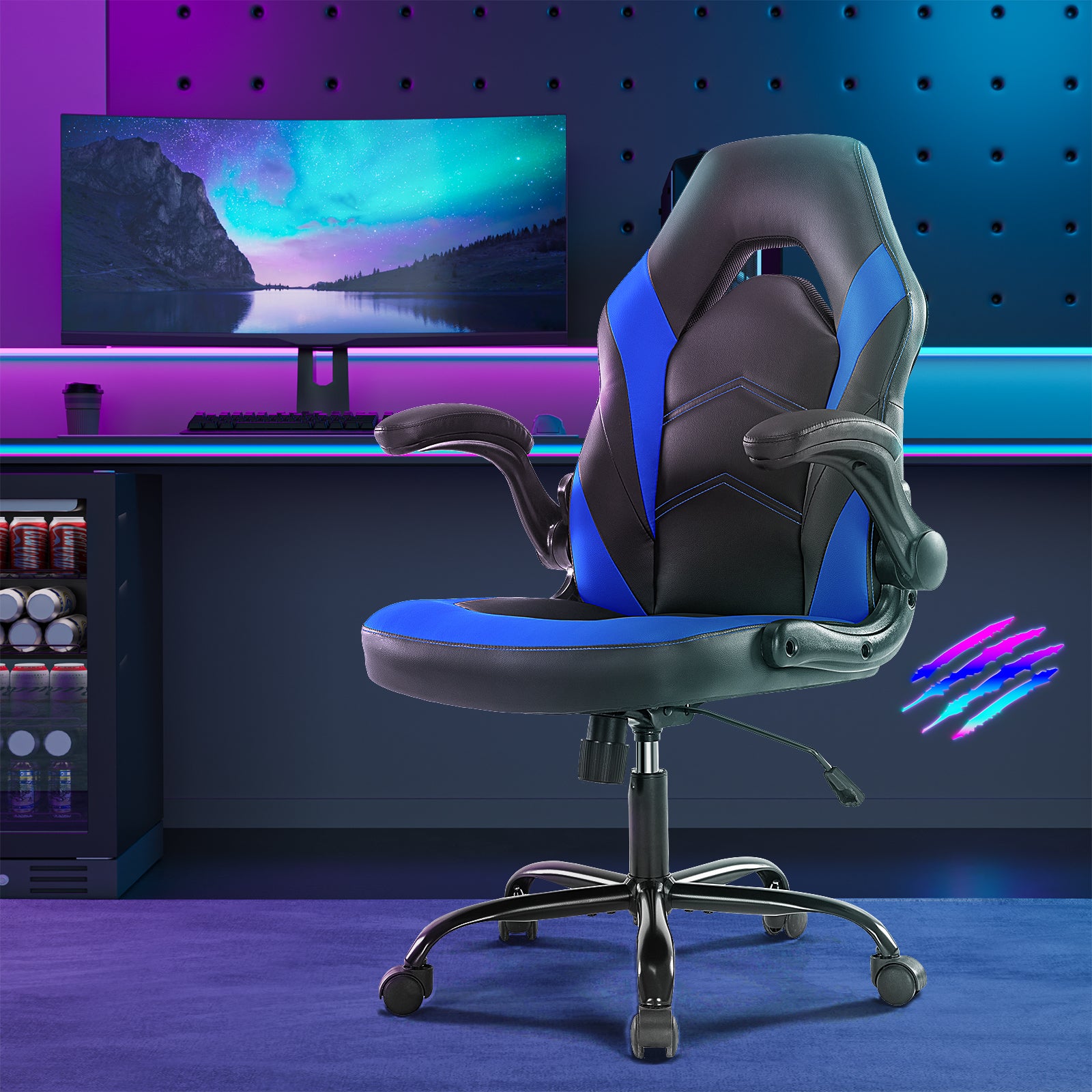 Elevate Your Comfort with Our Ergonomic Gaming Chair - PU Leather Swivel Office Chair - Nook & Nest