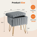 Dressing Stool And Chair With Storage Space - Nook & Nest