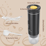 Portable Self-Heating Espresso Maker with 7, 500 mAh Battery - Nook & Nest