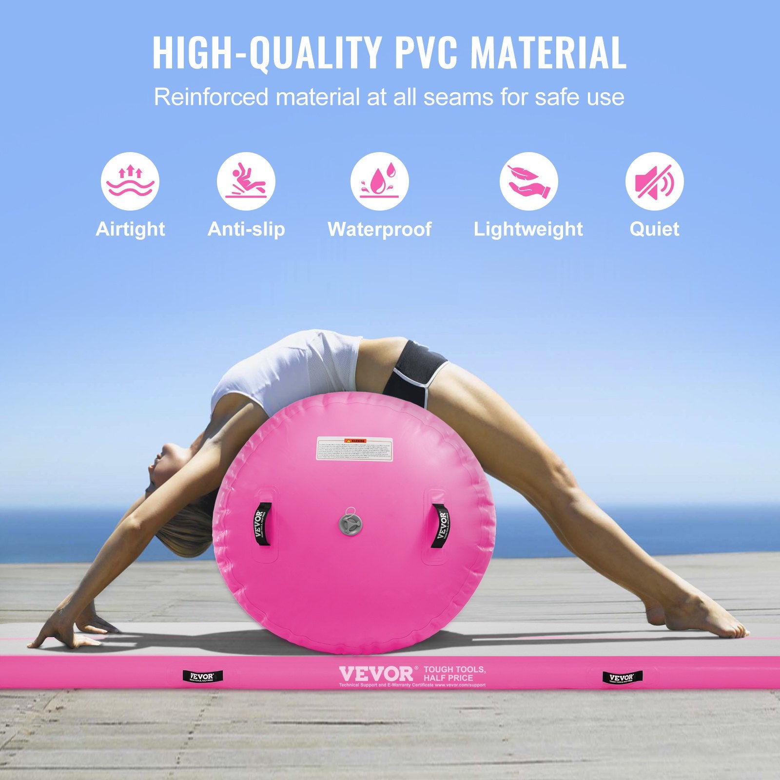 Inflatable Gymnastics Air Mat Set - Ultimate Tumbling Mat & Training Equipment for Home, Gym, Yoga, and Cheerleading - Nook & Nest