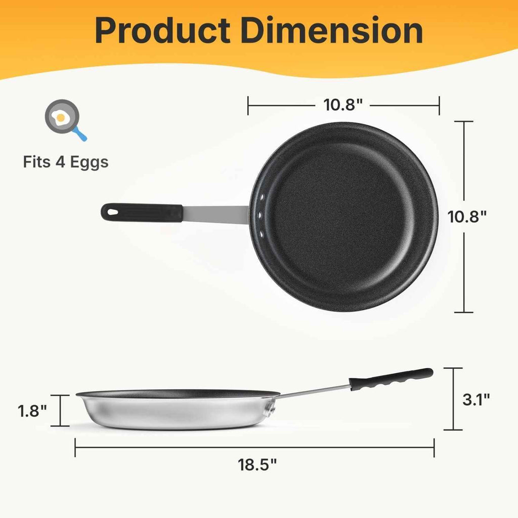 Ceramic Nonstick Frying Pan – Induction Compatible, Oven Safe, Dishwas - Nook & Nest