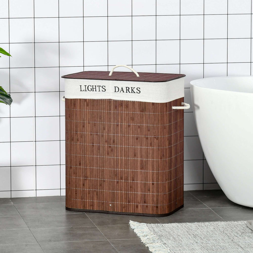 Elevate Your Laundry Experience with the Collapsible Bamboo Laundry Hamper - Nook & Nest
