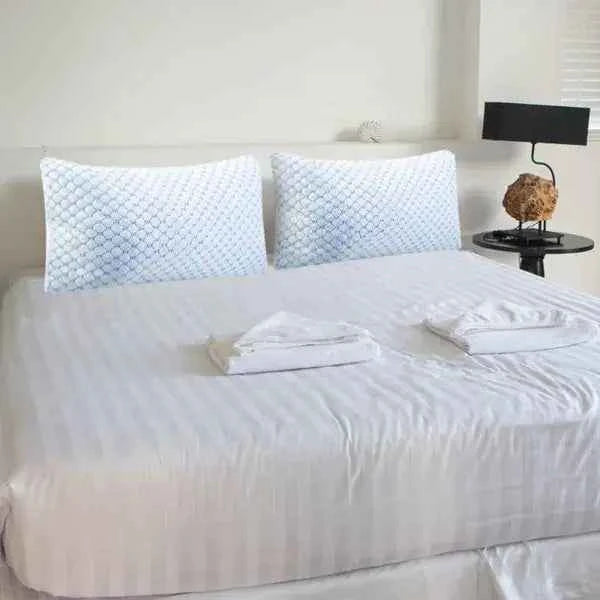 Stay Cool & Cozy: Cooling Gel Memory Foam Pillows (Set of 2) - Nook & Nest