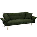 70.1 Inches Futon Sofa Bed, Convertible Double Sofa Bed With Folding Armrests For Living Rooms And Small Spaces - Nook & Nest