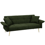 70.1 Inches Futon Sofa Bed, Convertible Double Sofa Bed With Folding Armrests For Living Rooms And Small Spaces - Nook & Nest