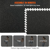 25 PCS Thick Gym Floor Mats, EVA Foam & Rubber Top Interlocking Workout Floor Mats With. Ft Coverage, Waterproof Exercise Puzzle Flooring For Gym, Home, Garage, Basement - Nook & Nest