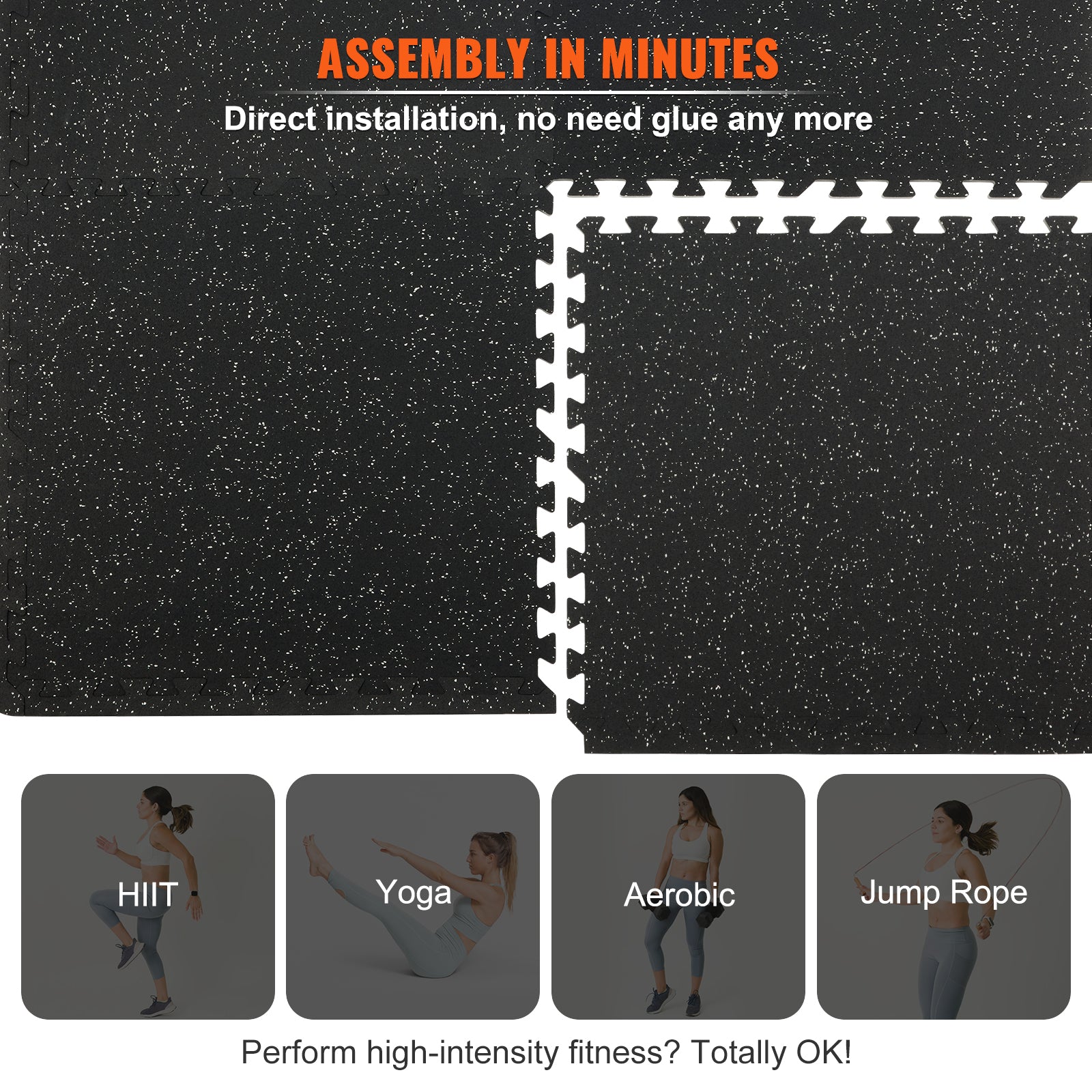 25 PCS Thick Gym Floor Mats, EVA Foam & Rubber Top Interlocking Workout Floor Mats With. Ft Coverage, Waterproof Exercise Puzzle Flooring For Gym, Home, Garage, Basement - Nook & Nest