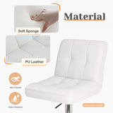 Square Cushion Bar Stool With Backrest - Nook & Nest