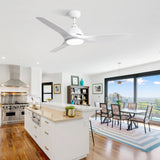 Plastic Ceiling Fans, 52 Inch with Light - Nook & Nest