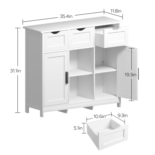 Stylish Wooden Storage Cabinet with Drawers for Effortless Organization - Nook & Nest