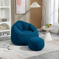 Bedding Bean Bag Sofa Chair High Pressure Foam Bean Bag Chair Material With Padded Foam Padding Compressed Bean Bag With Footrest - Nook & Nest