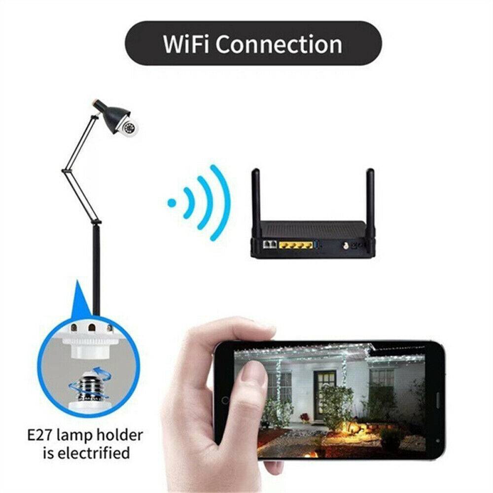 Wireless Smart Light Bulb Camera – Your Ultimate Home Security Solution - Nook & Nest