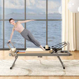 Foldable Pilates Reformer Machine – Up to 330lbs