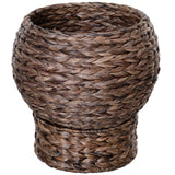 Elevated Cat Bed with Rotating Wicker Pod – Handwoven, Plush Cushion, Nook & Nest