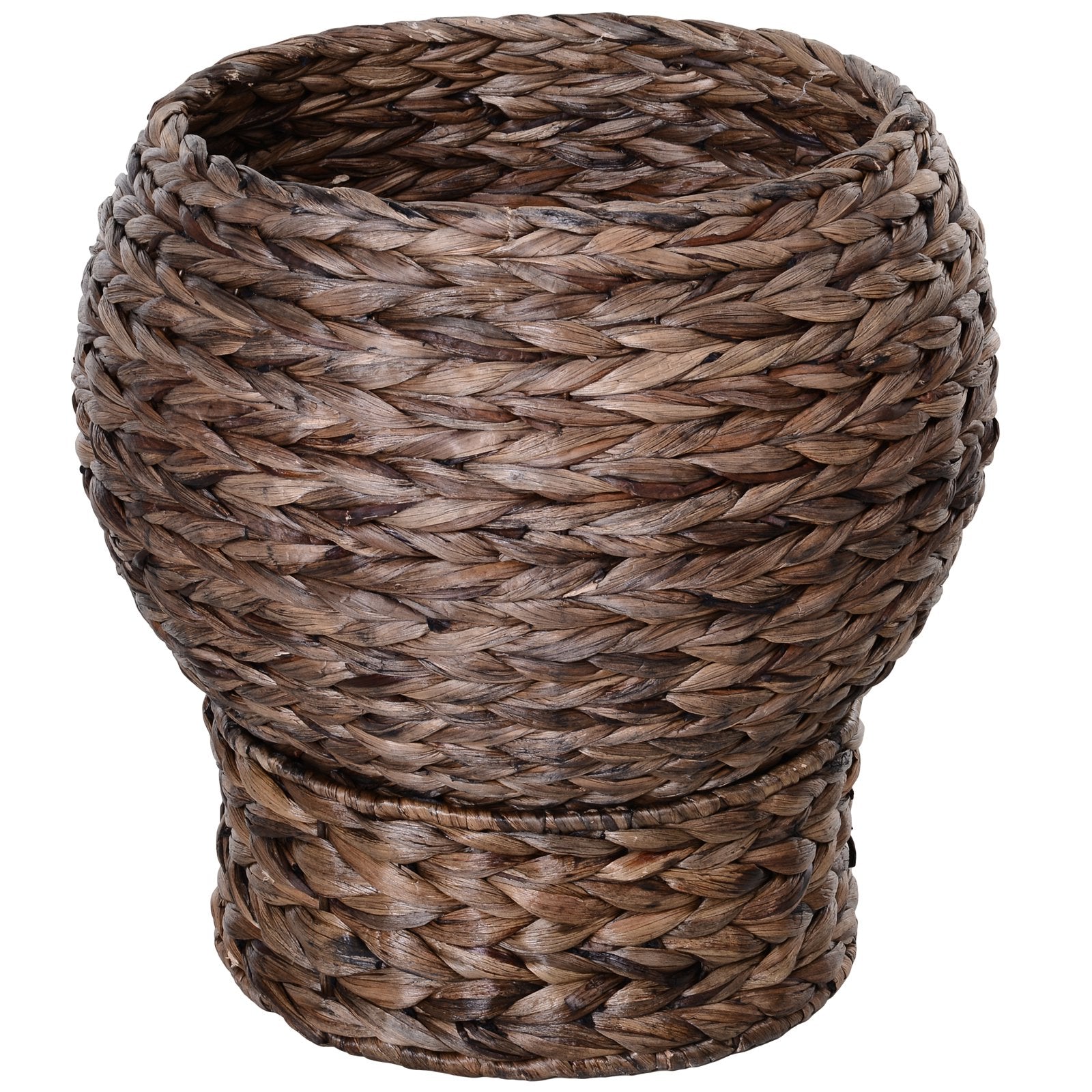 Handwoven Elevated Cat Bed: Cozy Wicker Cat Egg Chair with Soft Cushion and Rotating Basket - Nook & Nest