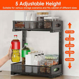 2-Piece Under-Sink Pull-Out Organizer Shelf - Nook & Nest