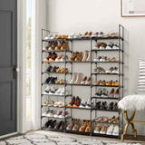 9-Tier Shoe Rack Organizer – Holds 55 Pairs, Space-Efficient Vertical - Nook & Nest