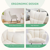 Teddy Fabric Gliding Rocking Chair - Nook & Nest