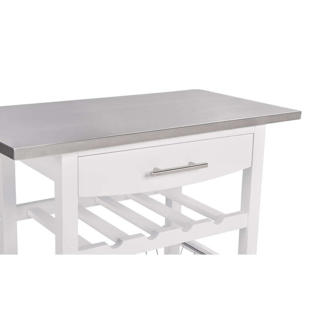 Transform Your Cooking Experience with Our Stainless Steel Rolling Kitchen Cart - Nook & Nest