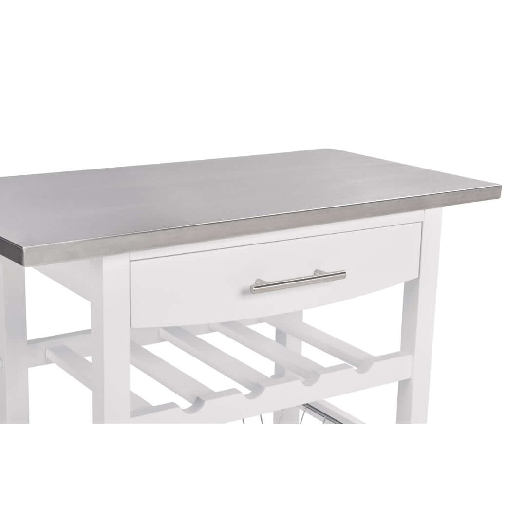 Transform Your Cooking Experience with Our Stainless Steel Rolling Kitchen Cart - Nook & Nest