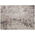 Machine Washable Area Rug 4x6 – Soft, Non-Slip Chenille in Mixed Brown - Nook & Nest