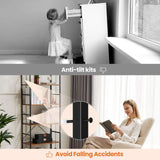 5-Tier Open Bookshelf – Display Storage, Black or Rust - Nook & Nest