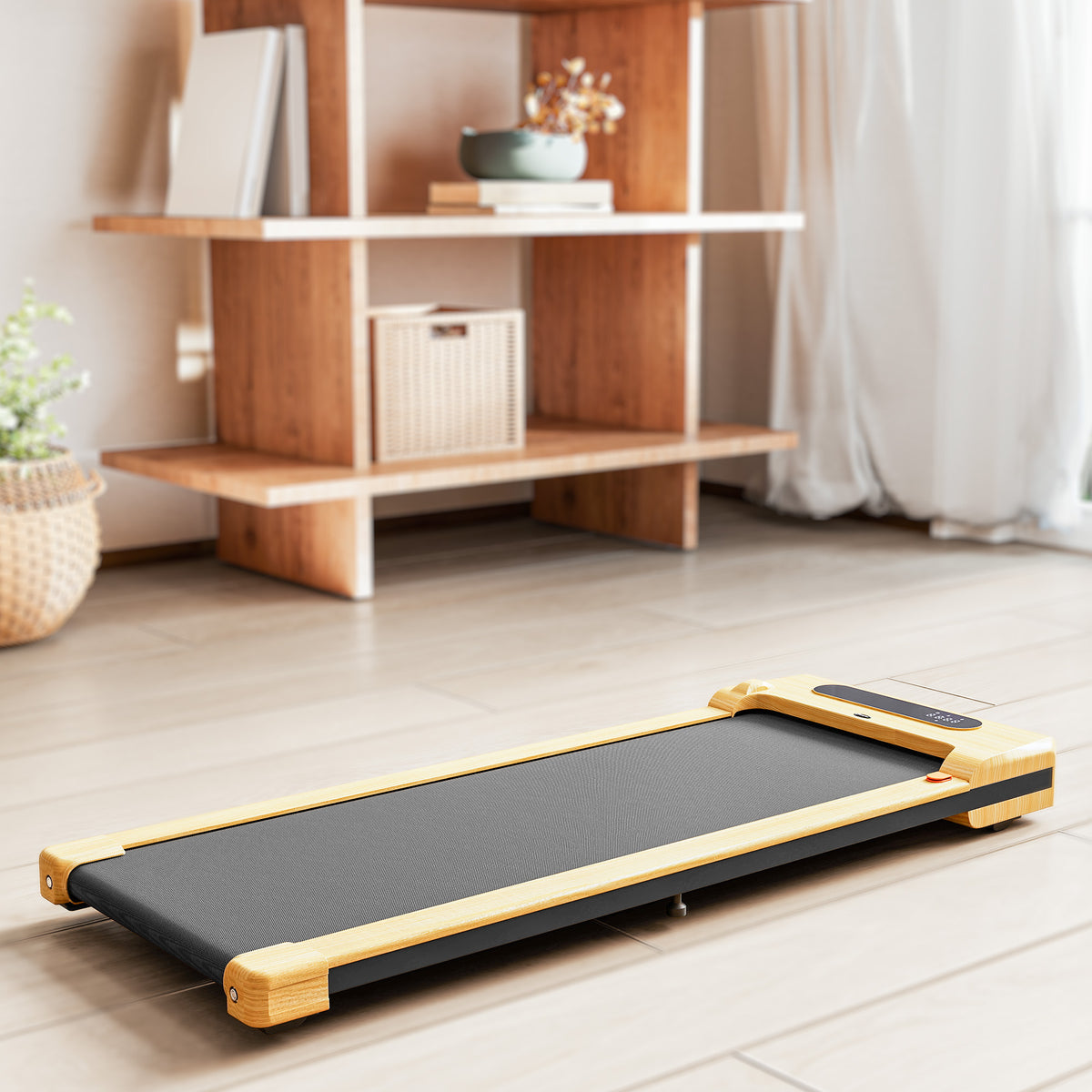 2.5HP Walking Pad, Under Desk Treadmill with Remote Control, Transport Wheels and LED Display for Home Gym Office - Nook & Nest