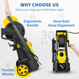 Electric Pressure Washer – 2000 PSI, 30ft Hose, 5 Nozzles